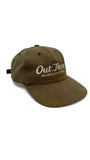 Vintage Carrera Eye Wear Cap 90s "out there the adventure begins" Khaki One Size