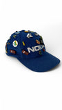 Vintage Nokia Cap Late 90s All Over Pins Blau One Size