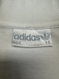 Vintage Adidas Polo-Shirt 90s Tennis Print Weiß D54 L-XL