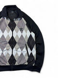 Adidas Jacke 2008 Retro Ivan Lendl Diamond Schwarz Grau L