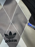 Adidas Jacke 2008 Retro Ivan Lendl Diamond Schwarz Grau L