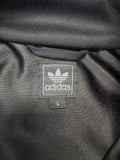Adidas Jacke 2008 Retro Ivan Lendl Diamond Schwarz Grau L