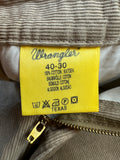 Vintage Wrangler Cordhose 90s "Texas" Hellbraun 40-30