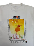 Vintage Mas Sana Shirt EXPO 1992 Sevilla Weiß M