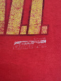 Vintage Official Fan Shirt 90s Trashed NFL Chiefs Football Single Stitch Made In USA Rot L