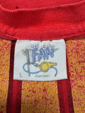 Vintage Official Fan Shirt 90s Trashed NFL Chiefs Football Single Stitch Made In USA Rot L