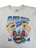 Vintage Salem Shirt 1994 Super Bowl Georgia Dome Atlanta Single Stitch Made In USA Heather Grau L