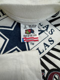 Vintage Fruit Of The Loom Shirt 1993 Super Bowl Cowboys X Bills Single Stitch Made In USA Weiß L