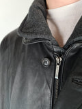 Moderne Burberry Lederjacke Lammnappa Schwarz XL-XXL