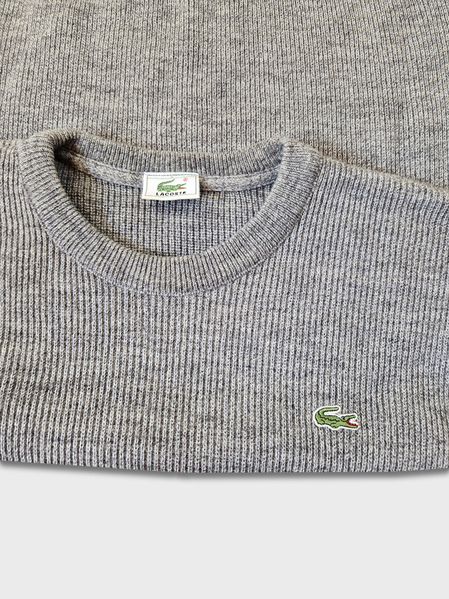 Lacoste grey sales wool jumper