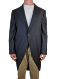 Vintage Ladage & Oelke Frack 80s Tasmanian Wool Schwarz (54) XL-XXL