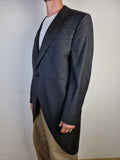 Vintage Ladage & Oelke Frack 80s Tasmanian Wool Schwarz (54) XL-XXL