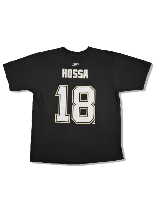 Modernes Reebok Shirt NHL Pittsburgh Penguins #18 Merch Schwarz L