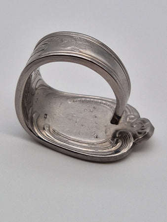 Upcycling Besteckschmuck Ring Solingen Silber Optik