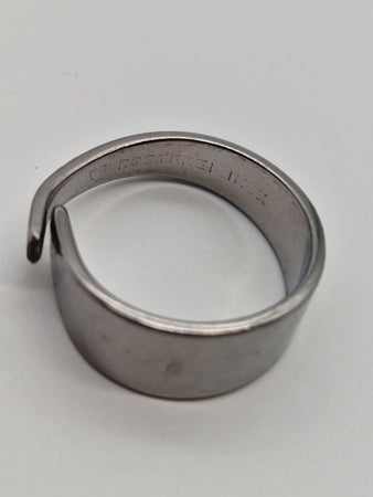 Upcycling Besteckschmuck Ring Basic InSm Silber Optik