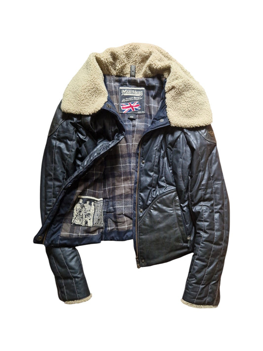 2010s Matchless Womens Sheffield Blouson Kate Moss Grau
