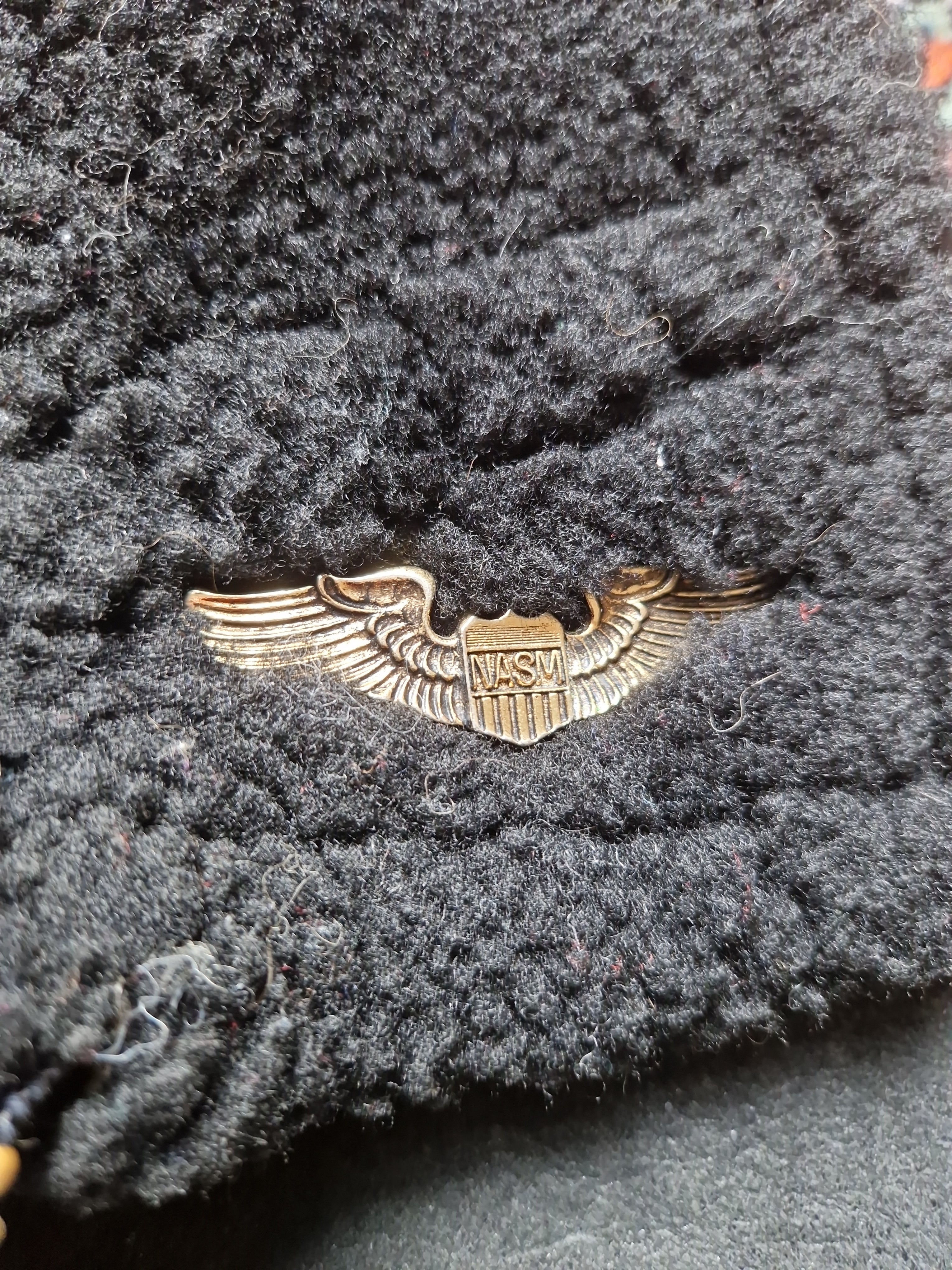 80s Avirex Lederjacke Black Sheepskin B3 Flight/Bomber Scovill Zip Schwarz