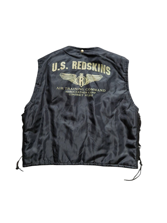 80s Redskins Bomber-/Fliegerjacke Inkl. Weste Schwarz