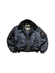 80s Redskins Bomber-/Fliegerjacke Inkl. Weste Schwarz