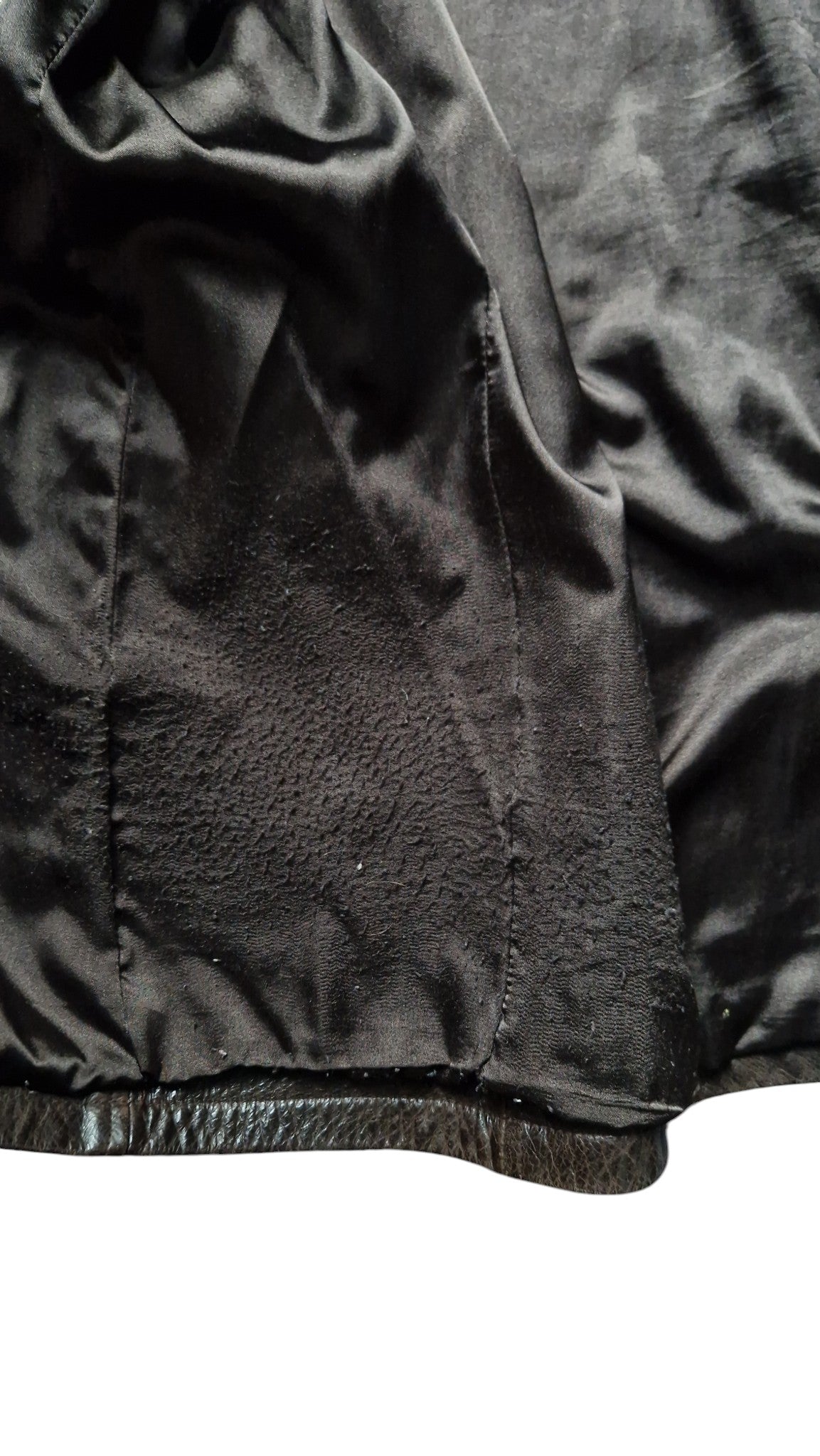 80s Redskins Lederjacke Car Coat Braun