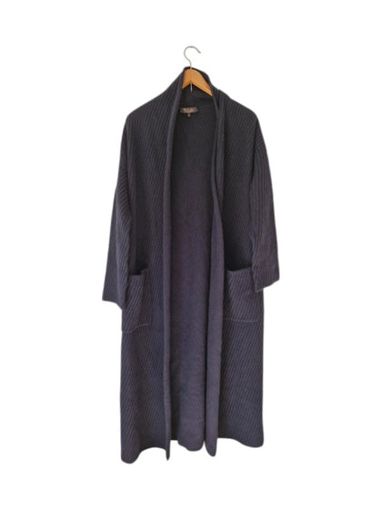 Loro Piana Mantel/Long Cardigan Baby Cashmere Made In Italy Dunkelblau S