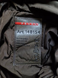 00s Prada Damen Shearlingjacke Mit Nylon Weste Linea Rossa Art. 148154 Braun TG 44 M