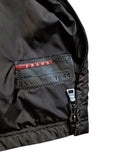 00s Prada Damen Shearlingjacke Mit Nylon Weste Linea Rossa Art. 148154 Braun TG 44 M