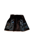 00s Prada Damen Shearlingjacke Mit Nylon Weste Linea Rossa Art. 148154 Braun TG 44 M