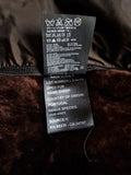 00s Prada Damen Shearlingjacke Mit Nylon Weste Linea Rossa Art. 148154 Braun TG 44 M