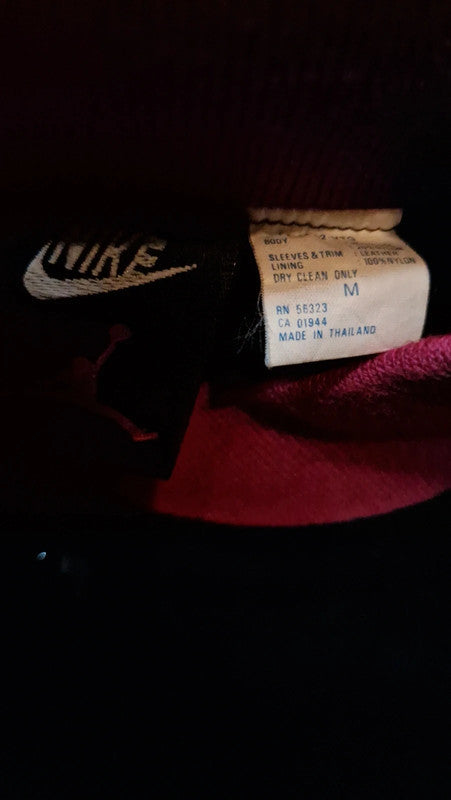 Rare! 90s Nike Jordan Collegejacke Schwarz Rot M