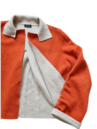 Akris Strickjacke Kaschmir Orange/Rot 38