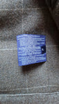 Ralph Lauren Purple Label Daunenweste Kaschmir Leder Applikation Lampo Zip Braun XL