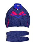 90s Nike Nylon Sportanzug Blau Rot L