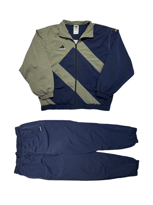 90s Adidas Equipment Sportanzug Navy Khaki D9 XL