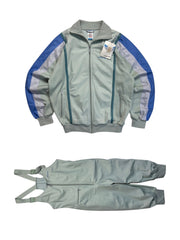 80s Adidas Damen Skianzug Made In Malta Mint Blau D42 L