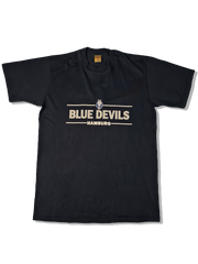 Vintage Jerzees Shirt Blue Devils Hamburg Football Merch Dunkelblau L - RareRags