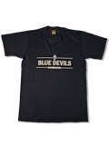 Vintage Jerzees Shirt Blue Devils Hamburg Football Merch Dunkelblau L