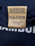 Vintage Jerzees Shirt Blue Devils Hamburg Football Merch Dunkelblau L