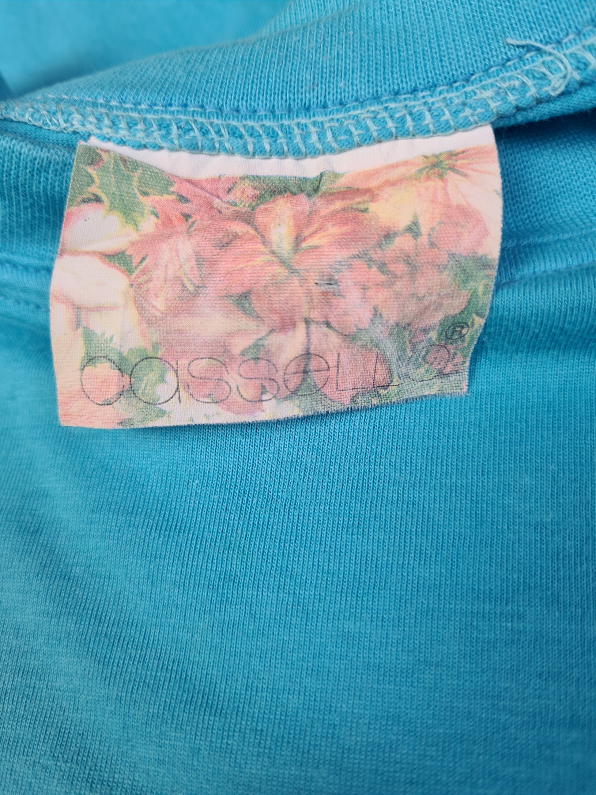 Vintage Cassello Shirt "Dancing In The Summer" Mäuse Blau L - RareRags