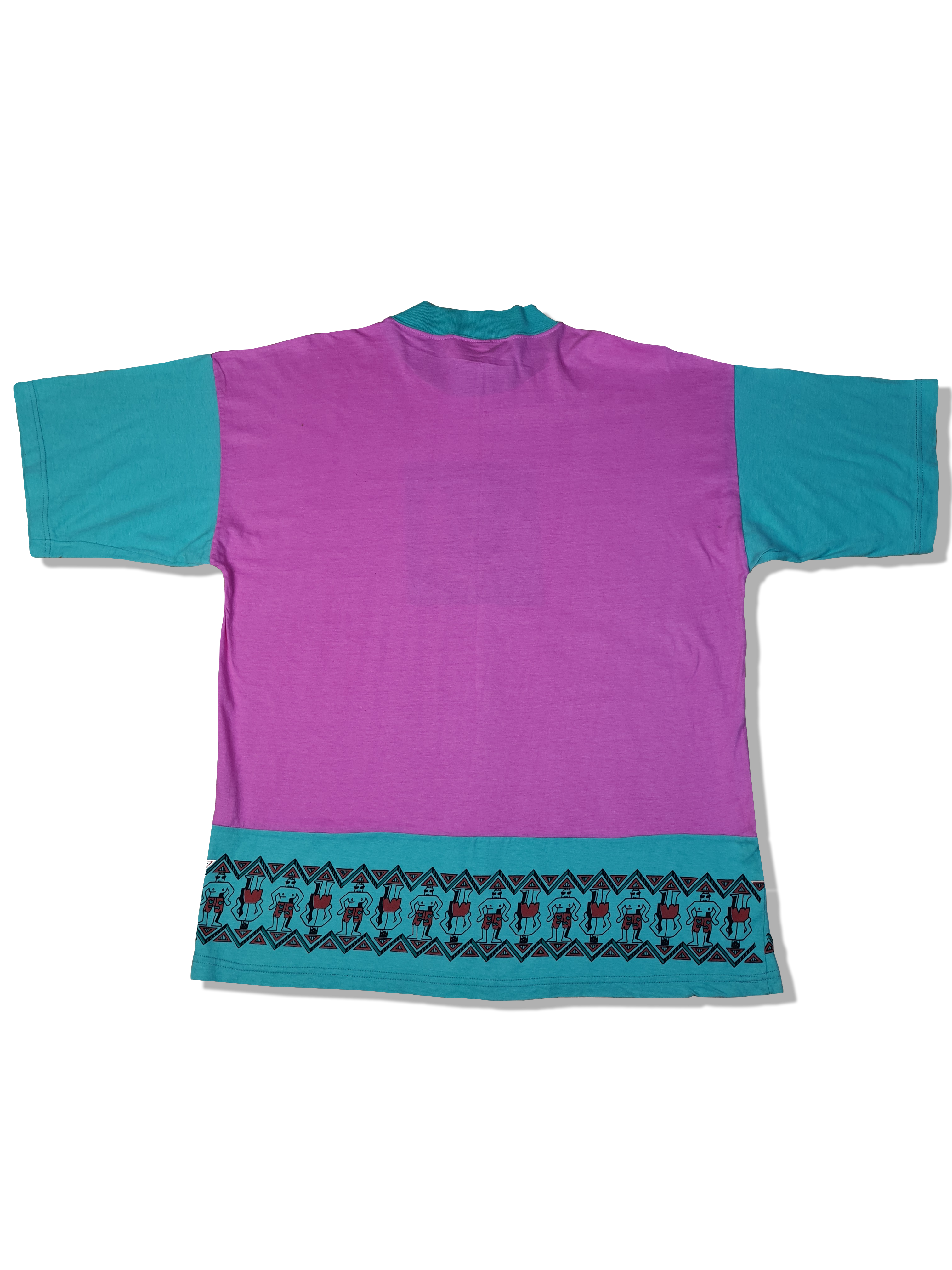 Vintage Fun Wear Shirt Rosa Grün L