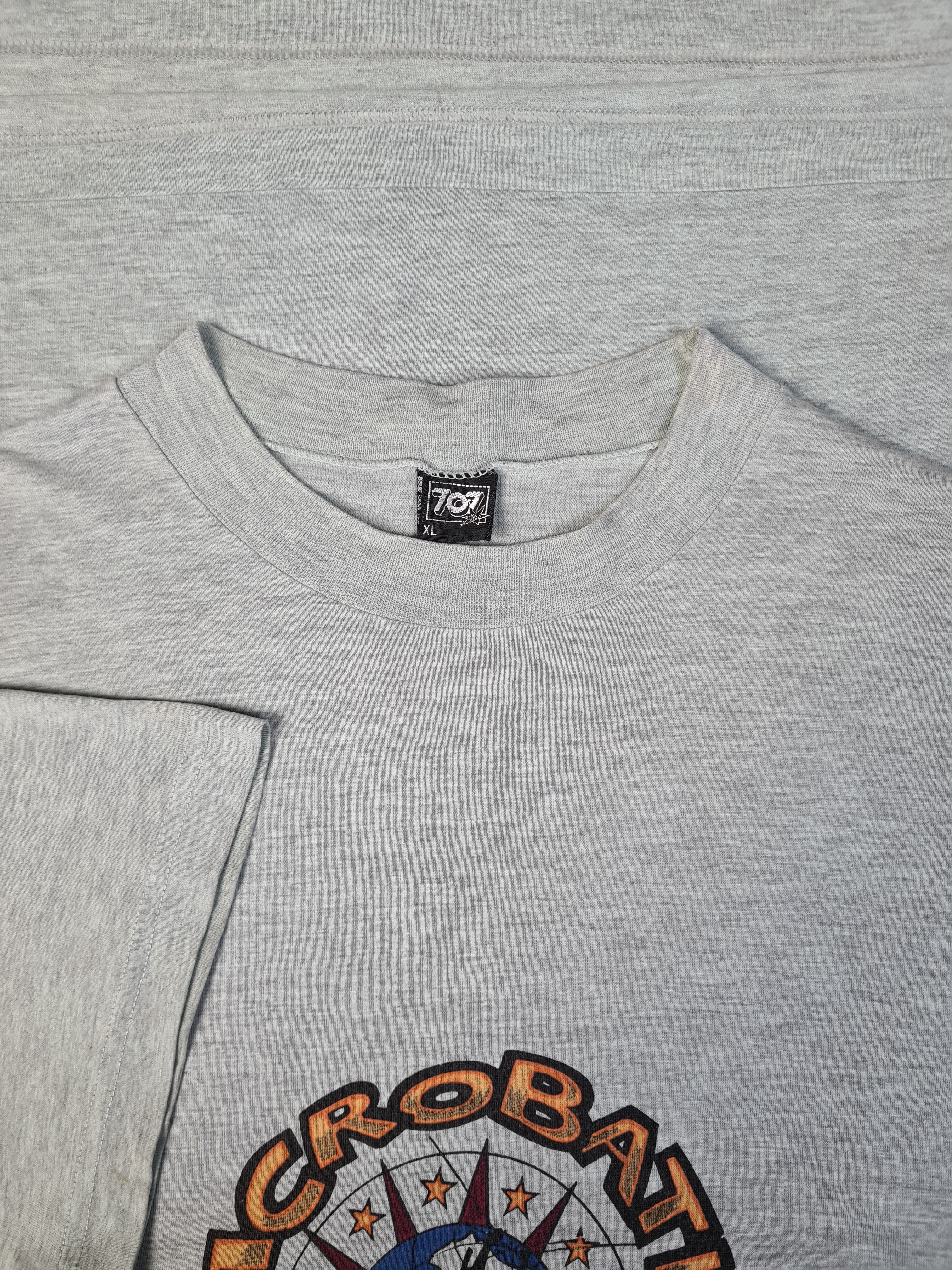 Vintage 707 Shirt Acrobatic Aeroski Grau XL - RareRags