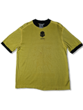 Vintage Clinique Shirt 80s "Chhapai" Ringer Optik Gelb Schwarz M