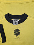 Vintage Clinique Shirt 80s "Chhapai" Ringer Optik Gelb Schwarz M