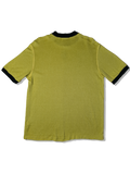 Vintage Clinique Shirt 80s "Chhapai" Ringer Optik Gelb Schwarz M