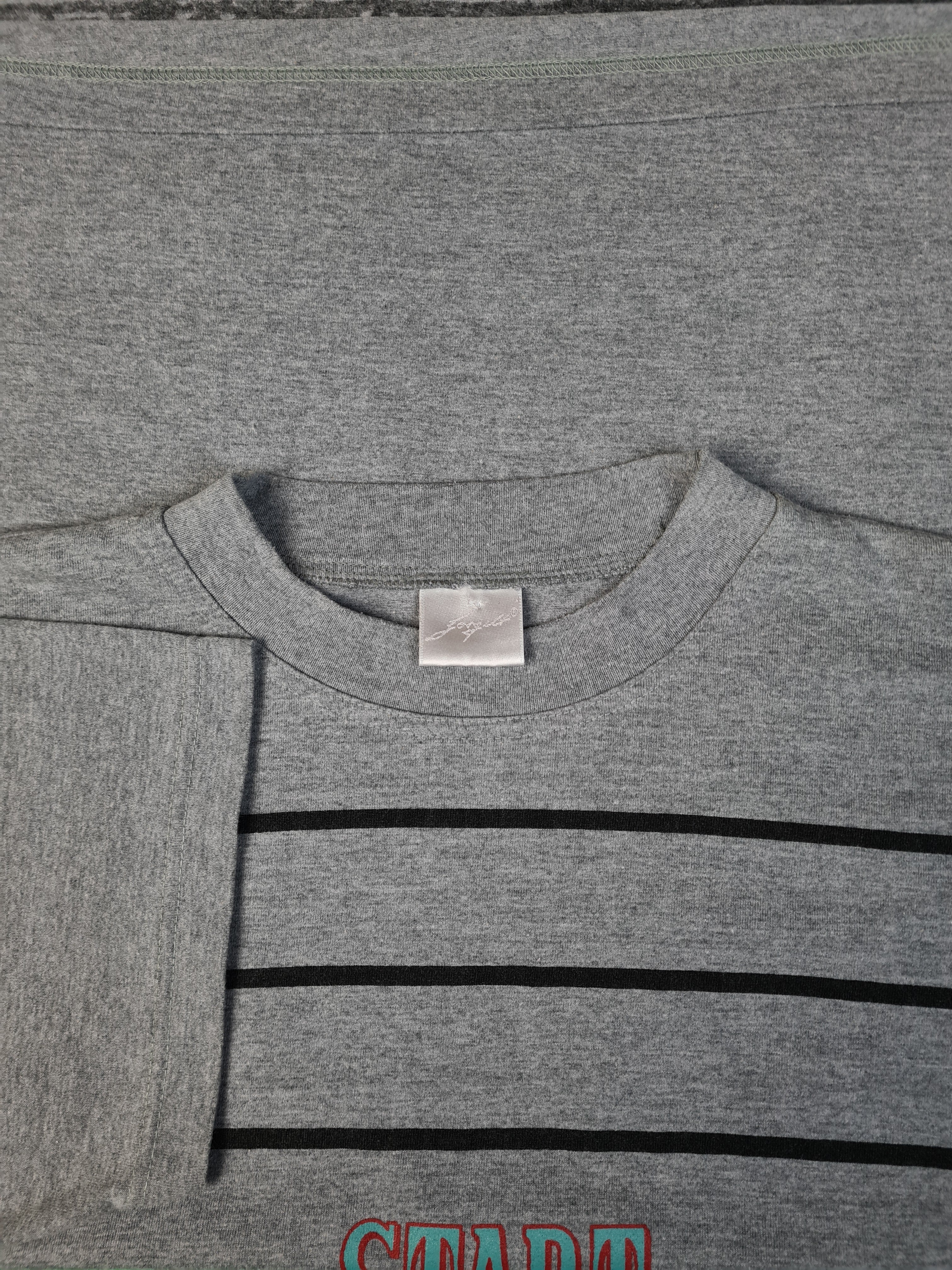 Vintage Studio Borgelt Shirt "Start Moving, The History Of Great Inventions" Grau L - RareRags