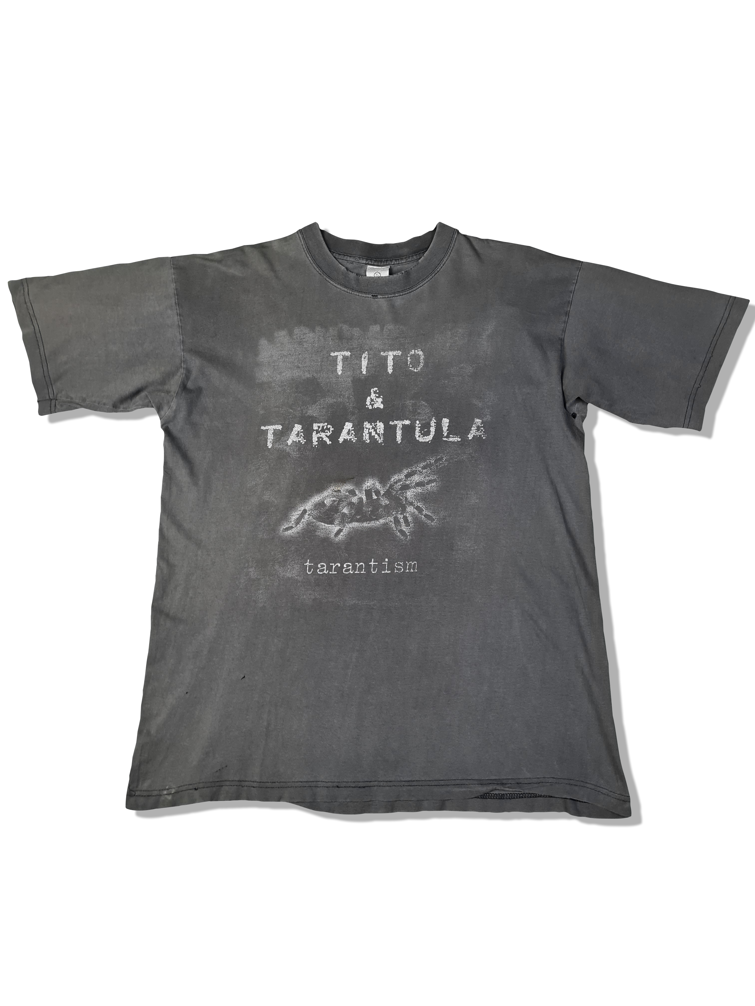 Rare! Vintage Tito & Tarantula Shirt Tarantism 1997 Faded Schwarz XL