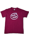 Vintage Fruit Of The Loom Shirt Y2K Punkt Inside Band Frühe 00er Rot M