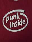 Vintage Fruit Of The Loom Shirt Y2K Punkt Inside Band Frühe 00er Rot M
