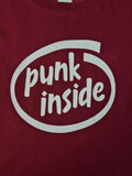 Vintage Fruit Of The Loom Shirt Y2K Punkt Inside Band Frühe 00er Rot M