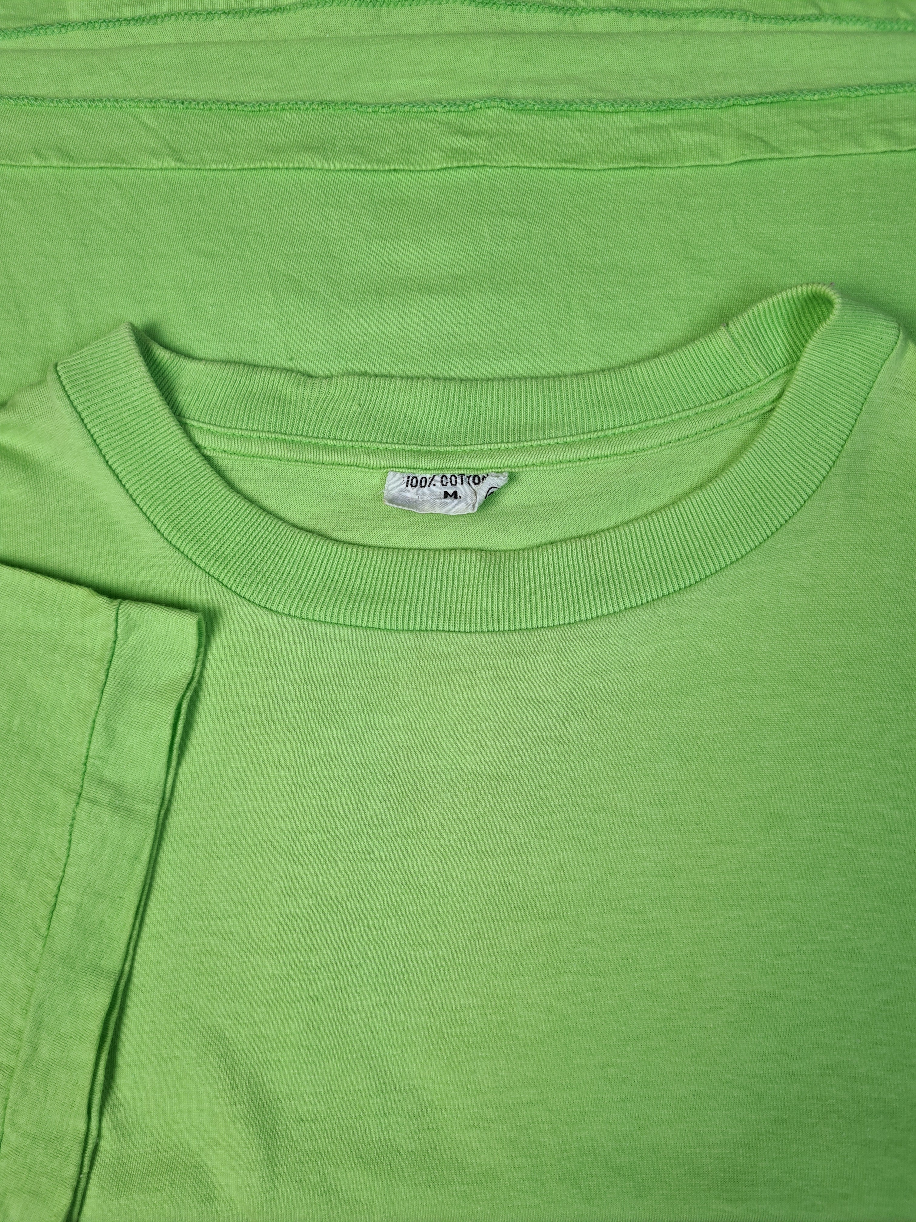 Vintage Blank Shirt Basic Single Stitched Grün M - RareRags